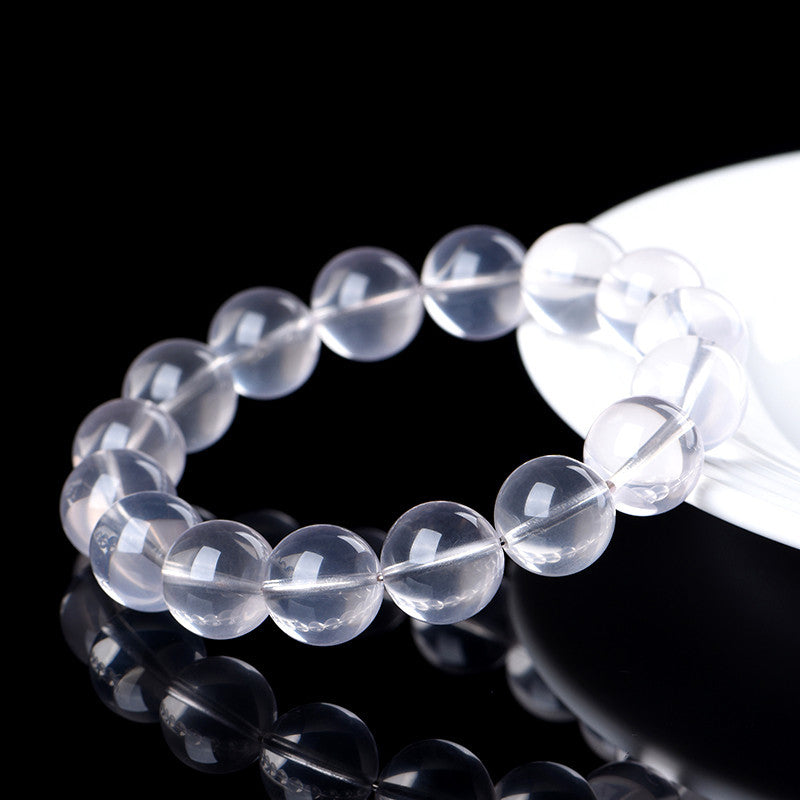 Bracelet Cristal de Roche "Amplificateur d’Énergie Pure" – Pierre de Clarté pour Equilibre Global