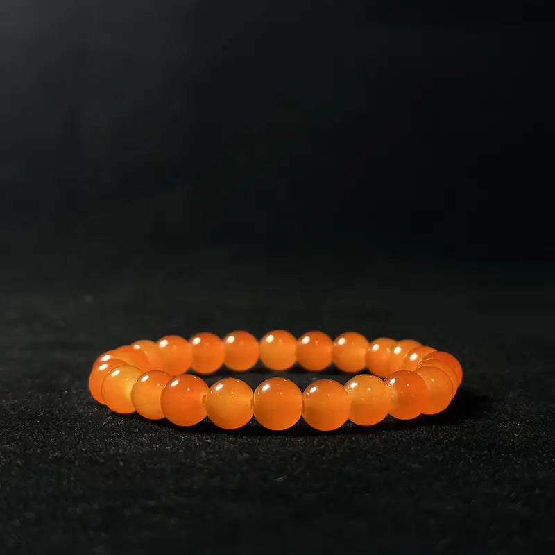 Bracelet "Ancrage Doux & Vitalité" en Cornaline Naturelle – Réveillez Votre Force Intérieure & Confiance