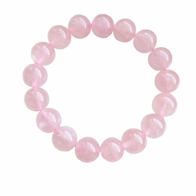 Bracelet "Amour" en Quartz Rose Naturel – Pierre de Tendresse &amp; Guérison