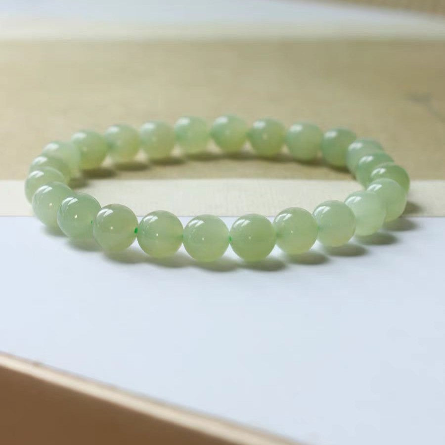 Bracelet "Sérénité &amp; Harmonie" en Jade Naturel – Porte-Bonheur pour Équilibre Intérieur &amp; Prospérité