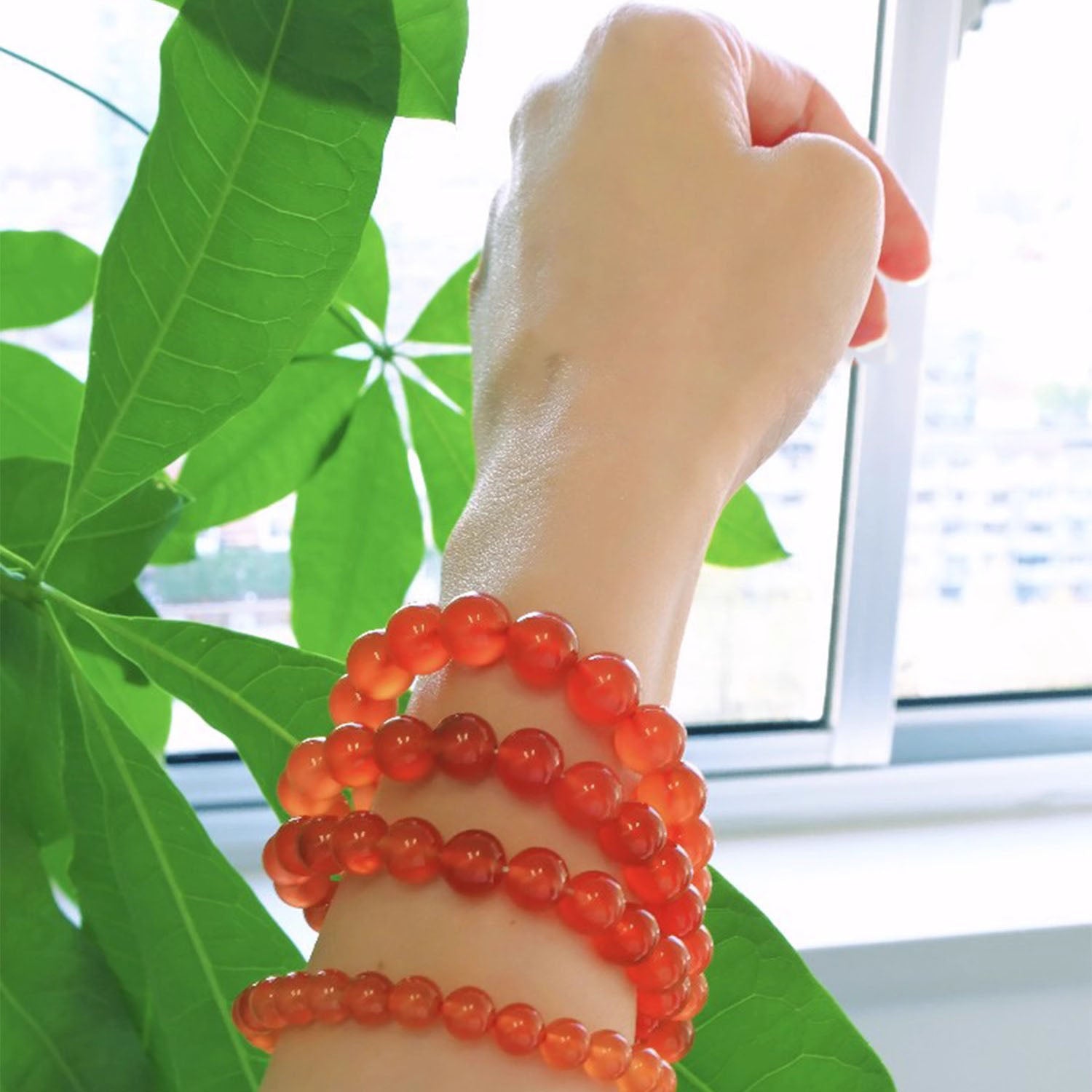 Bracelet "Ancrage Doux & Vitalité" en Cornaline Naturelle – Réveillez Votre Force Intérieure & Confiance