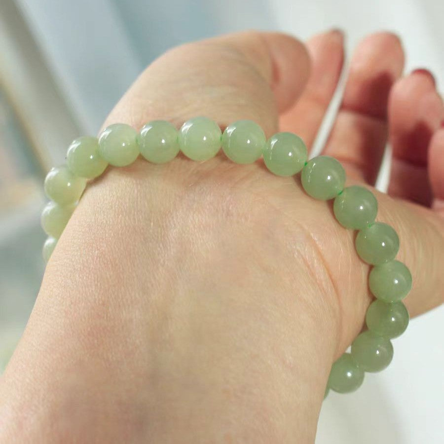 Bracelet "Sérénité &amp; Harmonie" en Jade Naturel – Porte-Bonheur pour Équilibre Intérieur &amp; Prospérité
