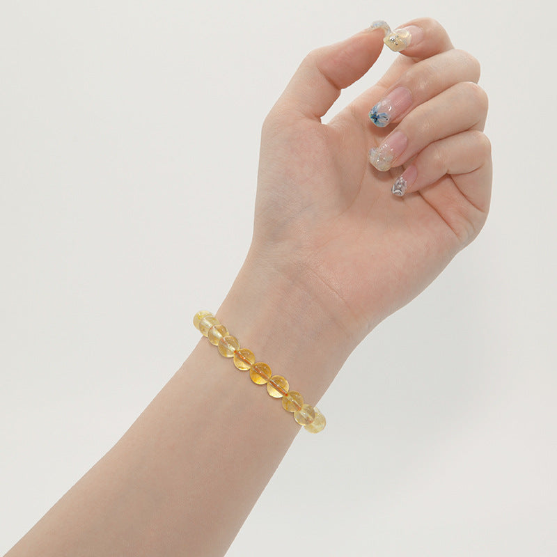 Bracelet Citrine "Éclat de Réussite" – Pierre Solaire pour Vitalité &amp; Abondance