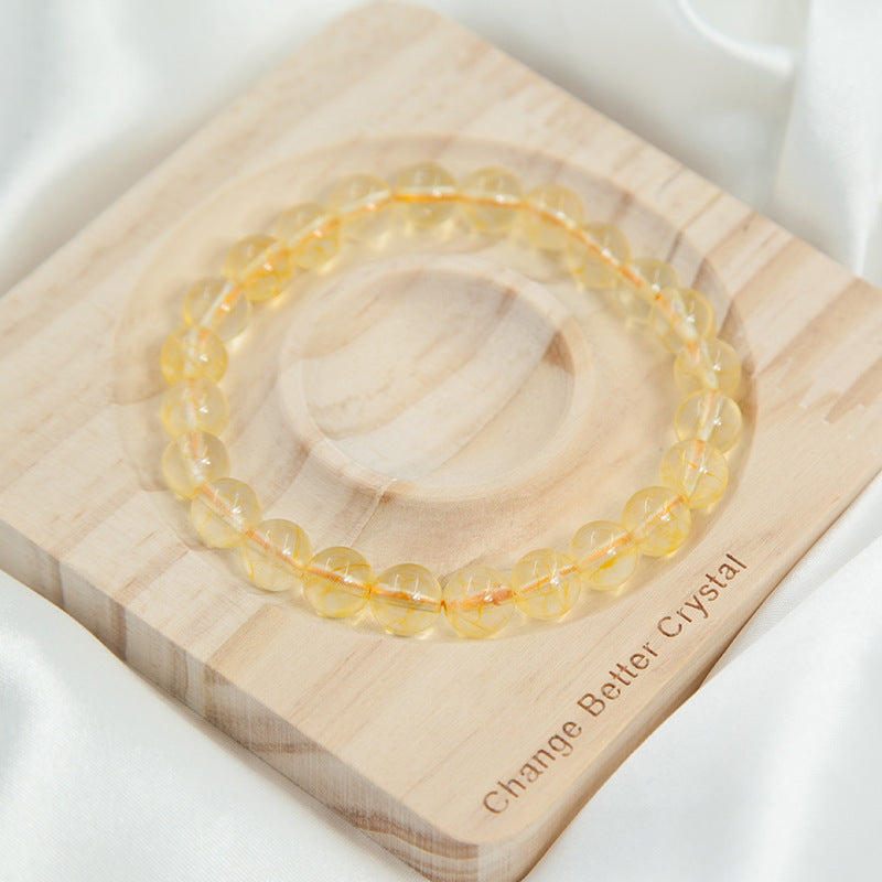 Bracelet Citrine "Éclat de Réussite" – Pierre Solaire pour Vitalité & Abondance