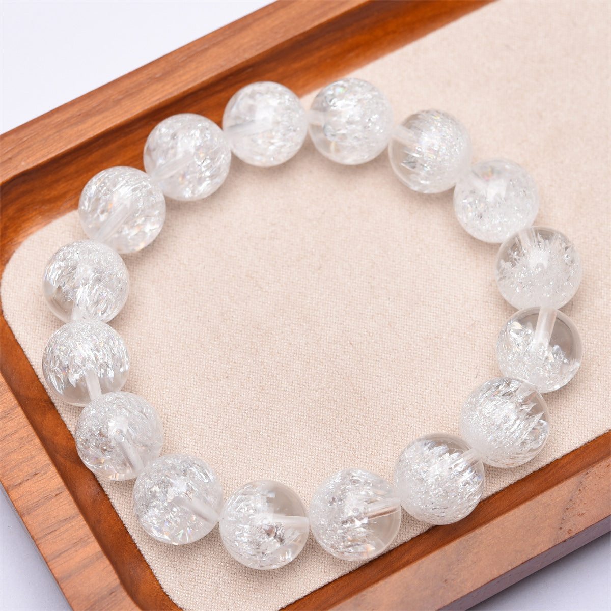 Bracelet Quartz Brisé "Amplificateur d’Énergie" – Cristal de Roche pour Clarté & Equilibre