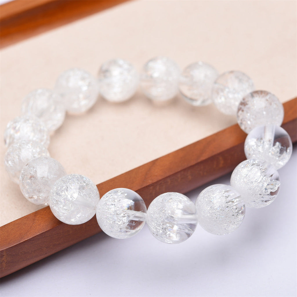 Bracelet Quartz Brisé "Amplificateur d’Énergie" – Cristal de Roche pour Clarté & Equilibre
